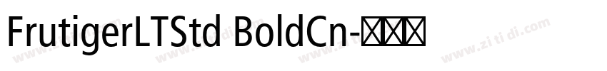 FrutigerLTStd BoldCn字体转换